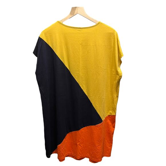 Shein Plus Batwing Colorblock Dress SIZE 14 - Picture 2 of 4